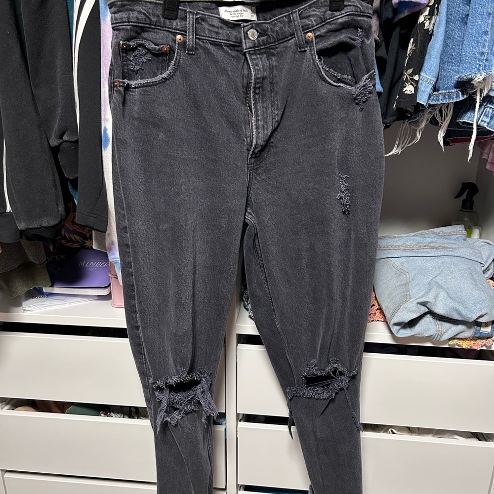 Abercrombie 90’s straight ultra high rise